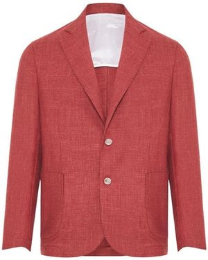Barba Napoli Single-Breasted Blazer - Red