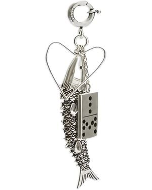 Isabel Marant Fish Domino キーホルダー - ホワイト