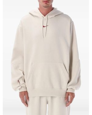 Nike X Nocta Logo-Embroidered Hoodie - White