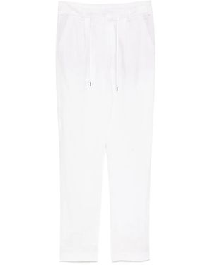 N.Peal Cashmere Atrani Linen Trousers - White