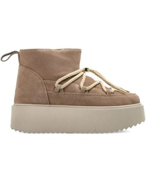 Inuikii Stivaletti Platform Stringati - Marrone