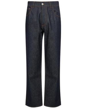 YMC Bez Contrast-Stitch Jeans - Blue