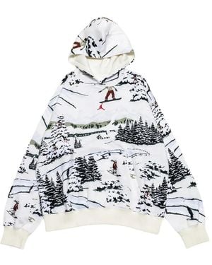 Nike Brooklyn Print Pullover Hoodie - White