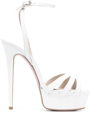 Le Silla 140Mm Lola Platform Sandals - White