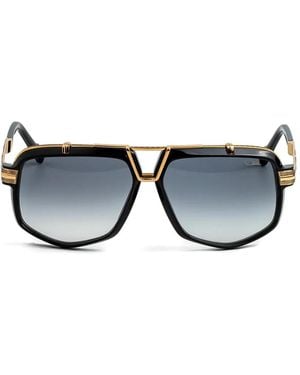 Cazal 8049 Geometric-Frame Sunglasses - Black
