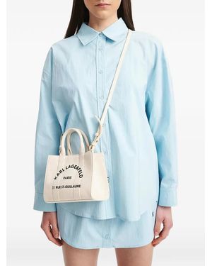 ELEH Button-Up Oversized Shirt - Blue