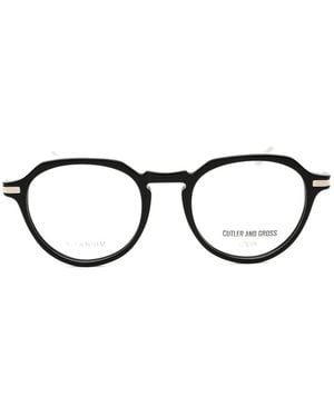 Cutler and Gross Cg1302 Round-Frame Glasses - Black