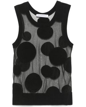 Viktor & Rolf Polka-Dot Tank Top - Black