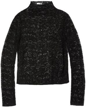 Vera Wang Blouse Orla À Dentelle Fleurie - Black