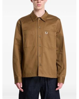 Fred Perry Surchemise En Sergé - Neutre