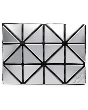 Issey Miyake Portafoglio Con Motivo Geometrico - Grigio