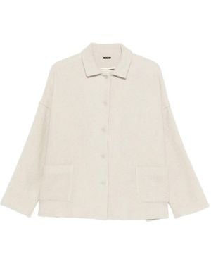 Apuntob Jacke mit aufgesetzten Taschen - Weiß