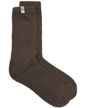UGG Shealy Cozy Crew Socks - Brown
