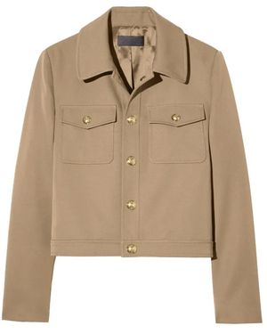 Nili Lotan Edna Cropped Jacket - Natural