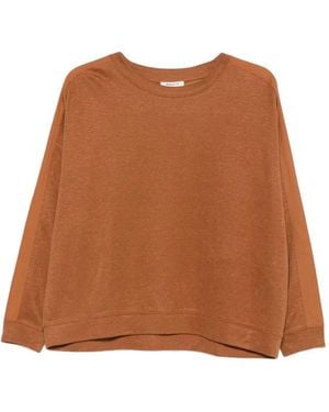MAISON 123 Lisa Long-Sleeve T-Shirt - Brown