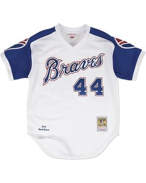 Mitchell & Ness Atlanta Braves Cooperstown Collection 1974 Hank Aaron Authentic Jersey - Blue