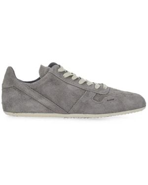 Rick Owens Suede Lace-Up Trainers - Grey