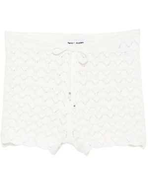 DKNY Bermudas Con Cordones - Blanco