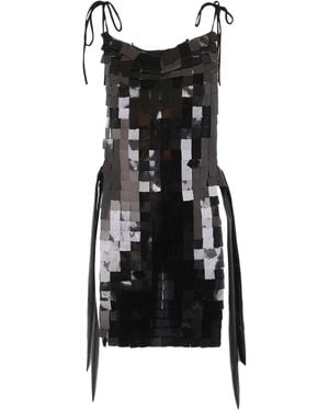 Maria Calderara Tie-strap Mini Dress - Black