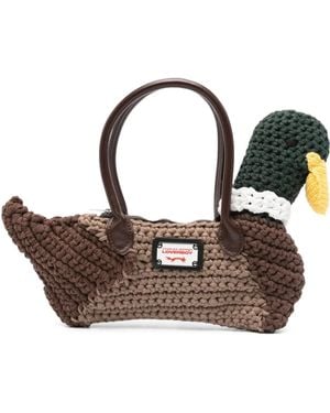 Charles Jeffrey Duck Tote Bag - Brown