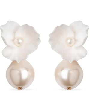 Jennifer Behr Clarabel Earrings - White