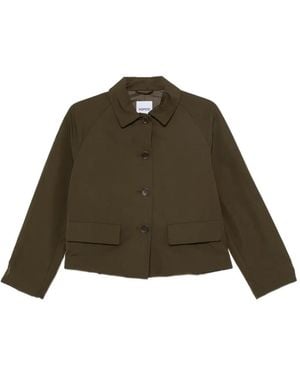 Aspesi Long-Sleeve Button-Fastening Jacket - Green