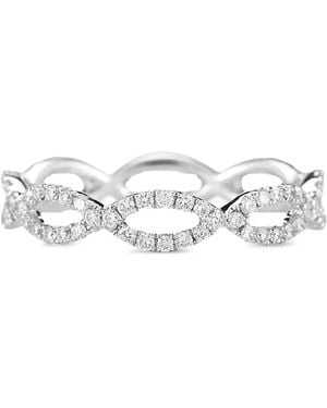 Dana Rebecca Sophie Ryan Diamond Infinity Ring - White