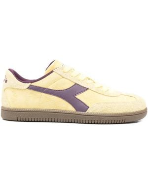Diadora Suede Panel Sneakers - Natural