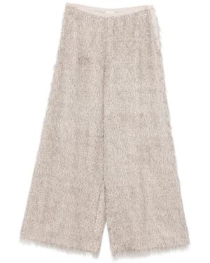 Alysi Fringed Pants - White