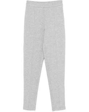Twinset Front-Seam Straight Trousers - White