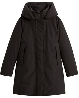 Woolrich Hooded Parka Coat - Black