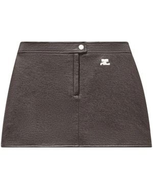 Courreges A-Line Mini Skirt - Gray