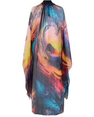 Roberto Cavalli Printed Dress - Blue
