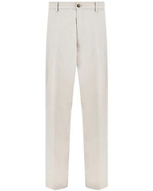 Paul & Shark Pleated Wide-Leg Trousers - White