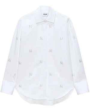 MSGM Cotton Shirt - White