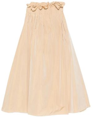 Co.Go Paperbag-Waist Maxi Skirt - Natural