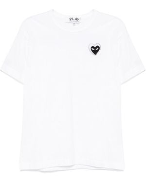 COMME DES GARÇONS PLAY Logo Patch T-Shirt - White