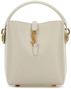 Saint Laurent Bolso shopper Le 37 mini - Blanco