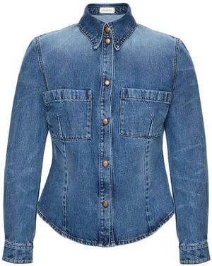 Magda Butrym Pocket Denim Shirt - Blue