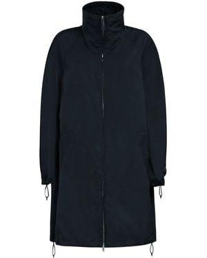 Marni Raglan-Sleeve Zip-Up Coat - Blue