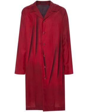 Yohji Yamamoto プリント コート - レッド
