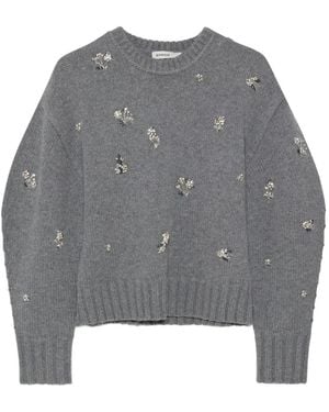 Jonathan Simkhai Jersey Coraline con detalles de cristal - Gris