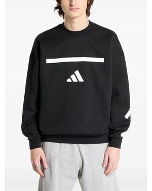 adidas Logo-Print Sweatshirt - Black