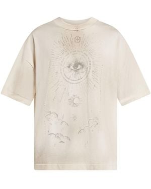 MOUTY Printed Cotton T-Shirt - White