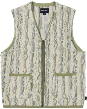 thisisneverthat Abstract-Print Gilet - Green