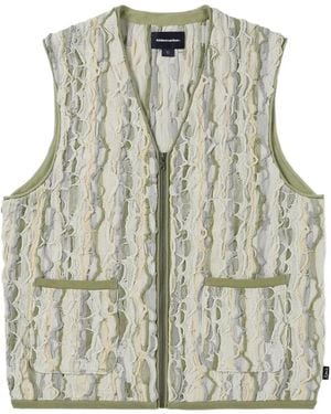 thisisneverthat Abstract-Print Gilet - Green