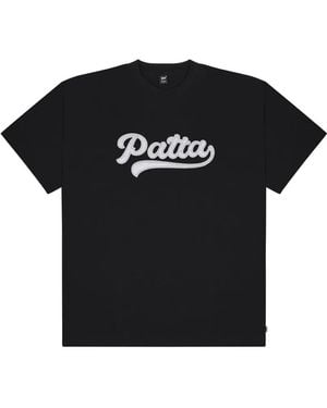 PATTA Logo-Detail Short-Sleeve T-Shirt - Black