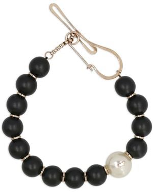 Weekend by Maxmara Vodka Pendant Choker Necklace - Black