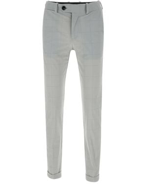 Rrd Checked Tailored Trousers - Grey