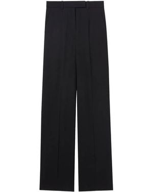 St. John Creased High-Waisted Trousers - Blue